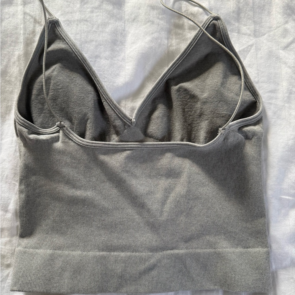 SOLD Intimately Free People Grey Ribbed Tank Top - Picture 3 of 5